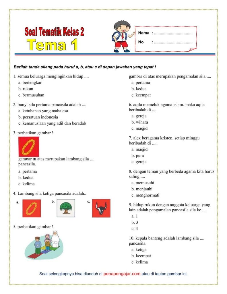 Ternyata Ini Rahasia Nilai Bagus dengan Latihan Contoh Soal Kelas 2sd Tema 3 Terbaru