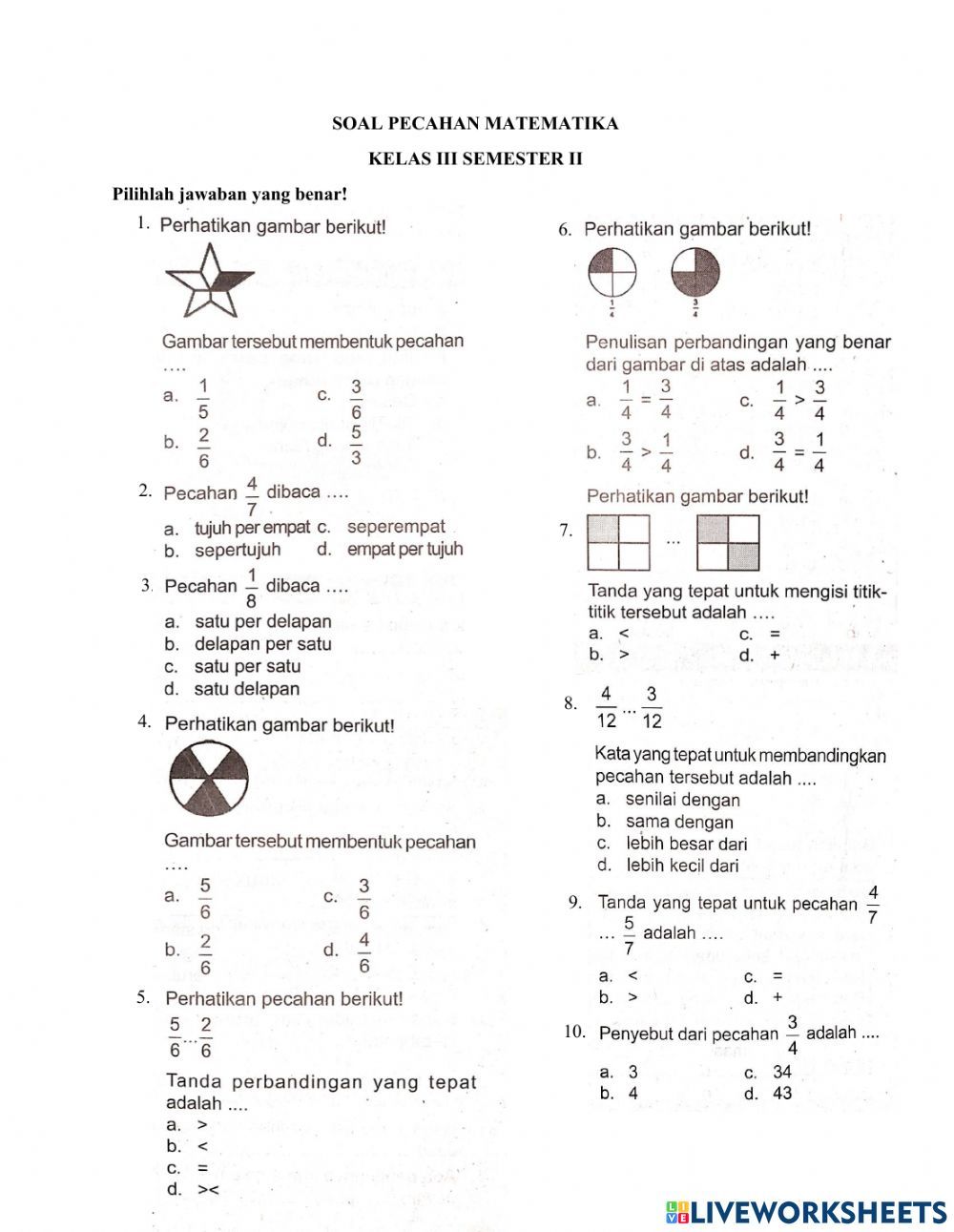 Mengasah Logika dan Berhitung Contoh Soal Matematika Kelas 3 SD Mengasah Logika dan Berhitung Contoh Soal Matematika Kelas 3 SD
