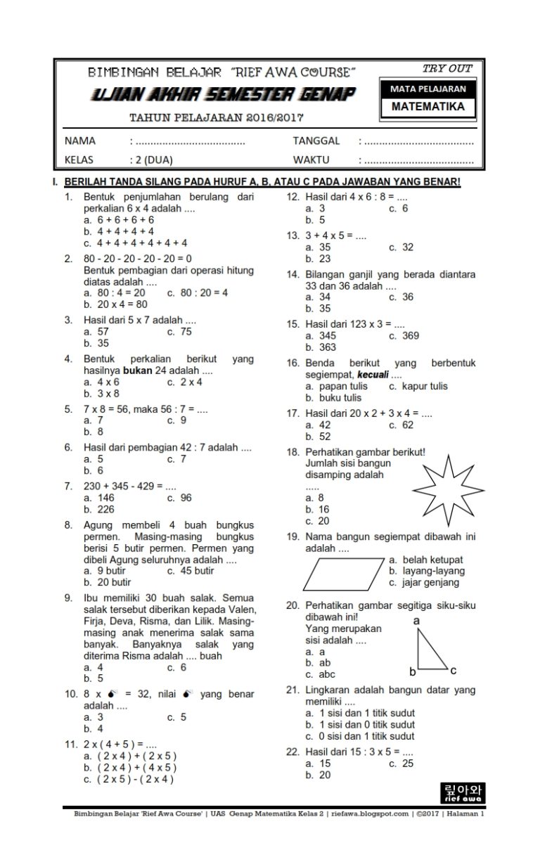 5 Alasan Ternyata Soal PAT Kelas 4 Semester 2 Bisa Menentukan Nilai Akhir Anak yang Wajib Orang Tahu 5 Alasan Ternyata Soal PAT Kelas 4 Semester 2 Bisa Menentukan Nilai Akhir Anak yang Wajib Orang Tahu