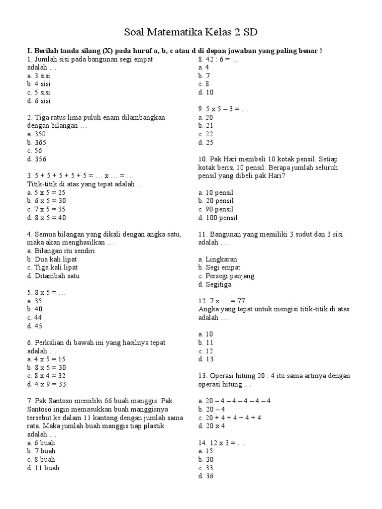 5 Fakta Mengejutkan dari Soal Matematika Tema 7 Kelas 2 yang Selama Ini Salah Dipahami