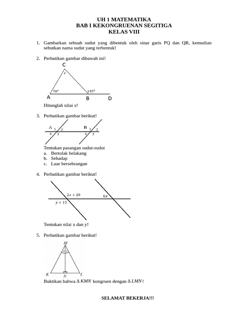 5 Fakta Mengejutkan dari Soal UAS Matematika Kelas 8 Semester 2 yang Wajib Kamu Tahu Sebelum Ujian