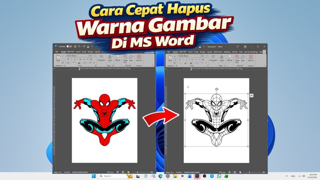 7 Cara Mengubah Warna Gambar di MS Word Ternyata Mudah, Wajib Tahu!