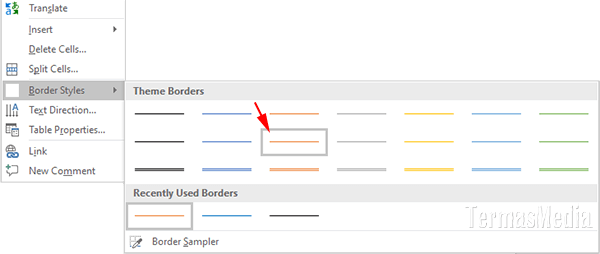 2 Cara Mengubah Atau Mengganti Warna Garis Tabel Di Microsoft Word 2 Cara Mengubah Atau Mengganti Warna Garis Tabel Di Microsoft Word