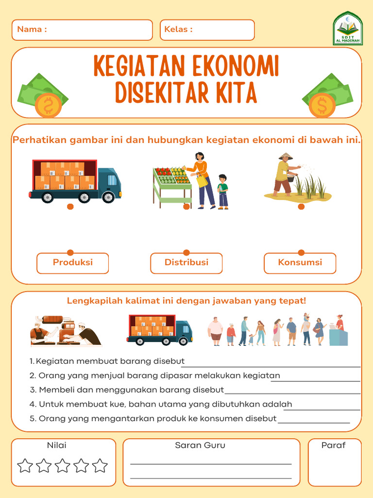 Terbukti! Bank Soal Kegiatan Ekonomi Kelas 4 SD 20 Contoh Soal OMI IPS dan Jawaban