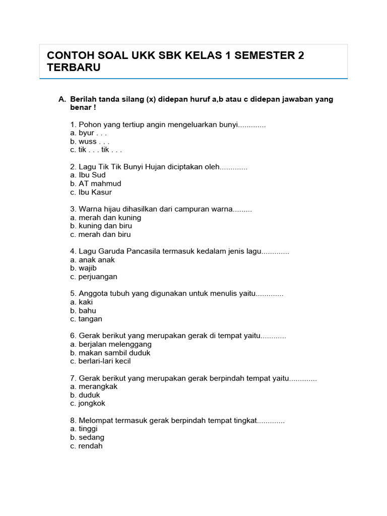 7 Rahasia Bank Soal UKK SD Kelas 2 Semester 2 yang Bikin Nilai Naik Seketika Sebelum Ujian