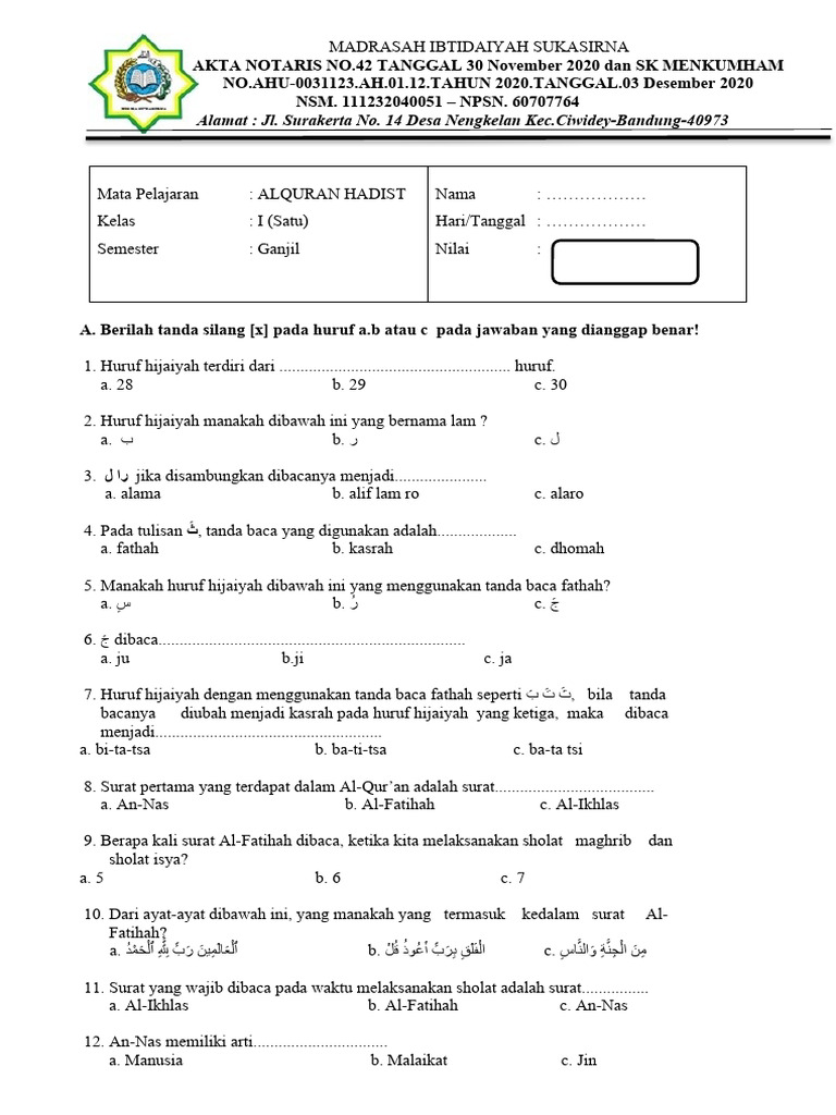 Ternyata Ini Rahasia Mengatasi Kesulitan Anak Saat Mengerjakan Soal Al Quran Kelas 1